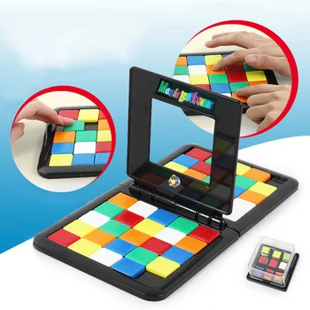 

Hand-eye coordination educational toys colorful 3D cube mobile Tetris puzzle table game logical intelligence development toys