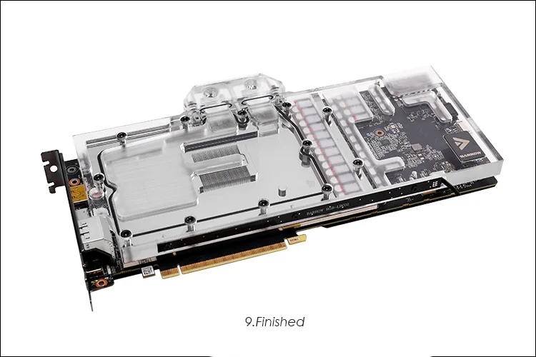 Курган gpu Блок водяного охлаждения для ZOTAC RTX 2080Ti 11GD6 PGF OC 14 из алюминиевого профиля, теплоотвод, синхронный материнская плата 5v 3pin, BS-ZOZ2080T-PA