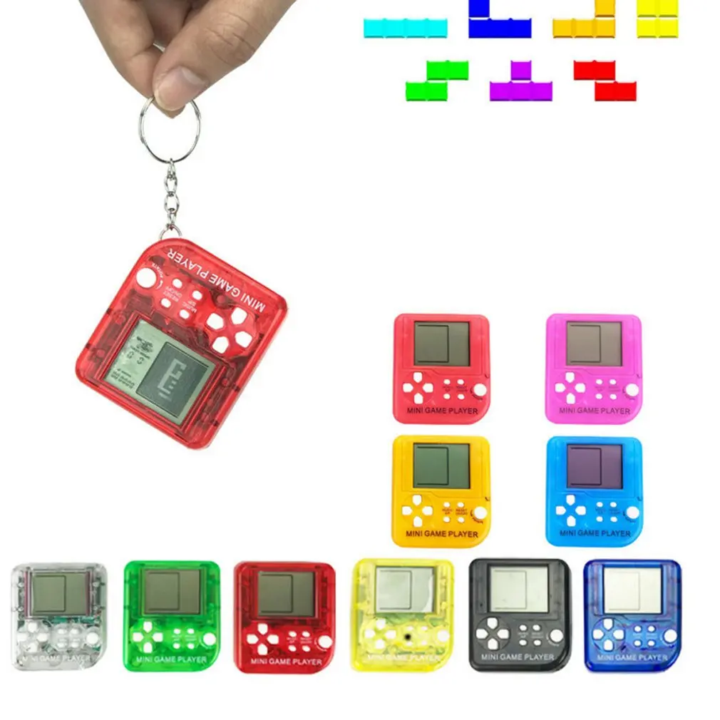 Мини-версия ретро классический Tetris портативная игровая консоль головоломка декомпрессия Tetris электронная игра консоль