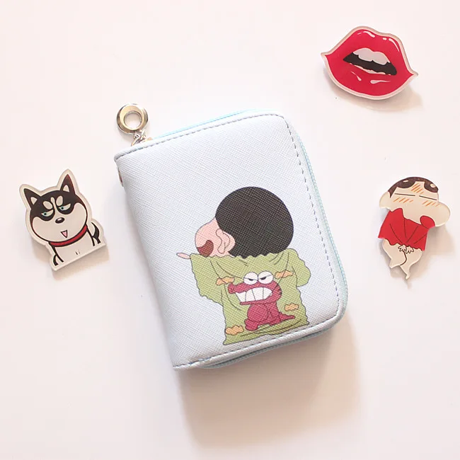 13 Crayon Shinchan портмоне мультфильм аниме женские Девушки короткий кошелек на молнии