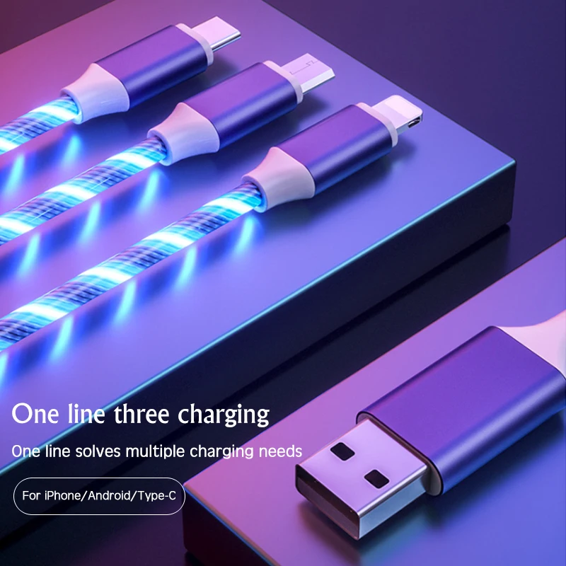 Магнитный течёт светильник светодиодный кабель Micro USB провод для iPhone samsung huawei Xiaomi 1 м магнитное зарядное устройство Тип C кабель для быстрой зарядки