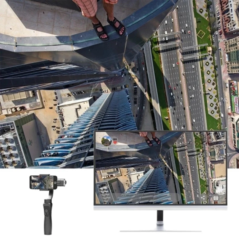  3-Axis Handheld Gimbal W/ Tripod Tray Stabilizer Selfie Stick for Smartphone Gopro 3/4/5/6