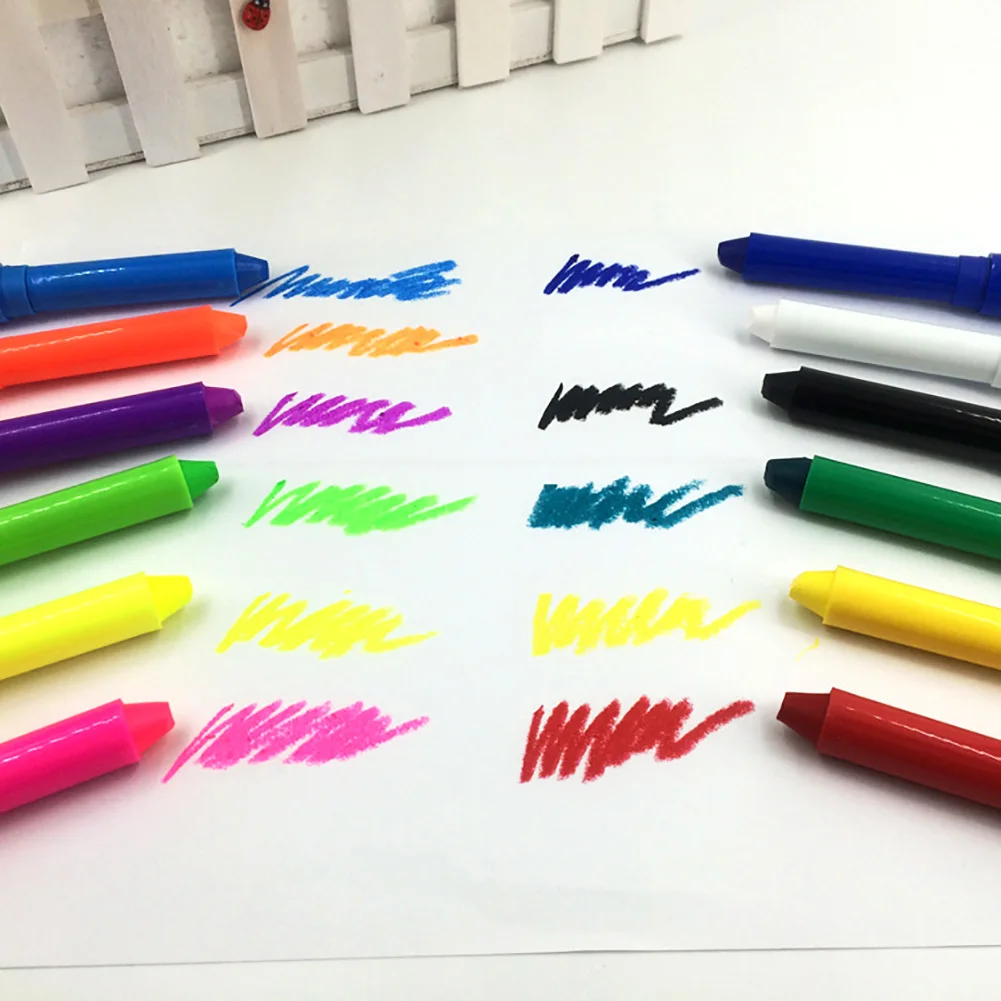 

Non Toxic Face Painting Stick Washable Cosplay Educational Party Body Crayons Makeup Toys Children Drawing 12 Colors