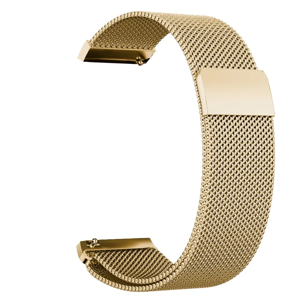 Миланские часы из нержавеющей стали, ремешок, браслет для Xiaomi Huami Amazfit GTS, умные часы, спортивные часы, браслет - Цвет: Золотой