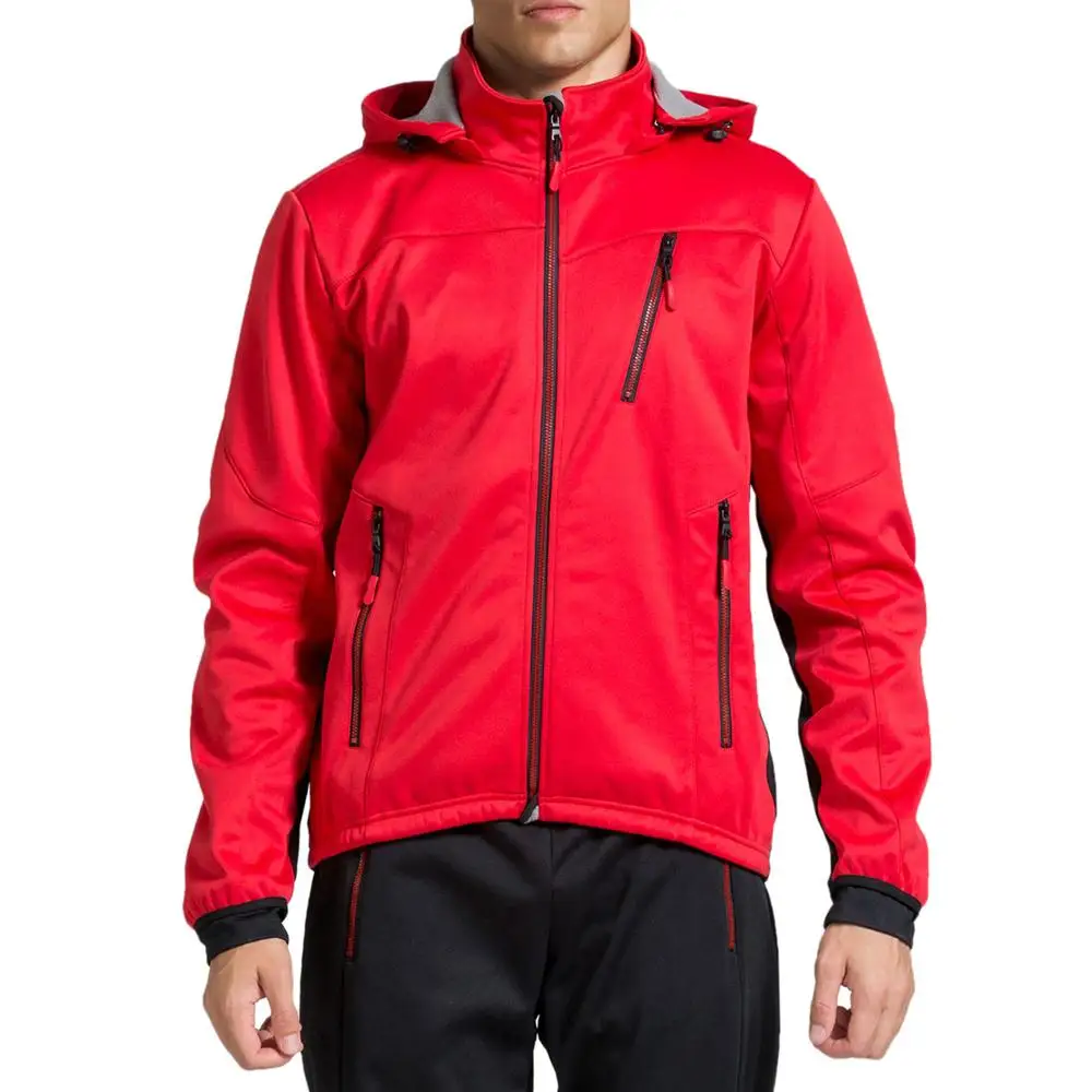 Мужская Флисовая Толстовка Outto для велоспорта, зимняя теплая ветрозащитная велосипедная куртка - Цвет: 19008Y Red