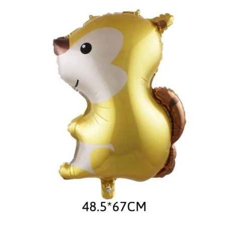squirrel 10 30 50 шт. шары из фольги животных енот Ежик лиса воздушный шар-белка день рождения джунгли украшения детский душ детские игрушки - Цвет: squirrel