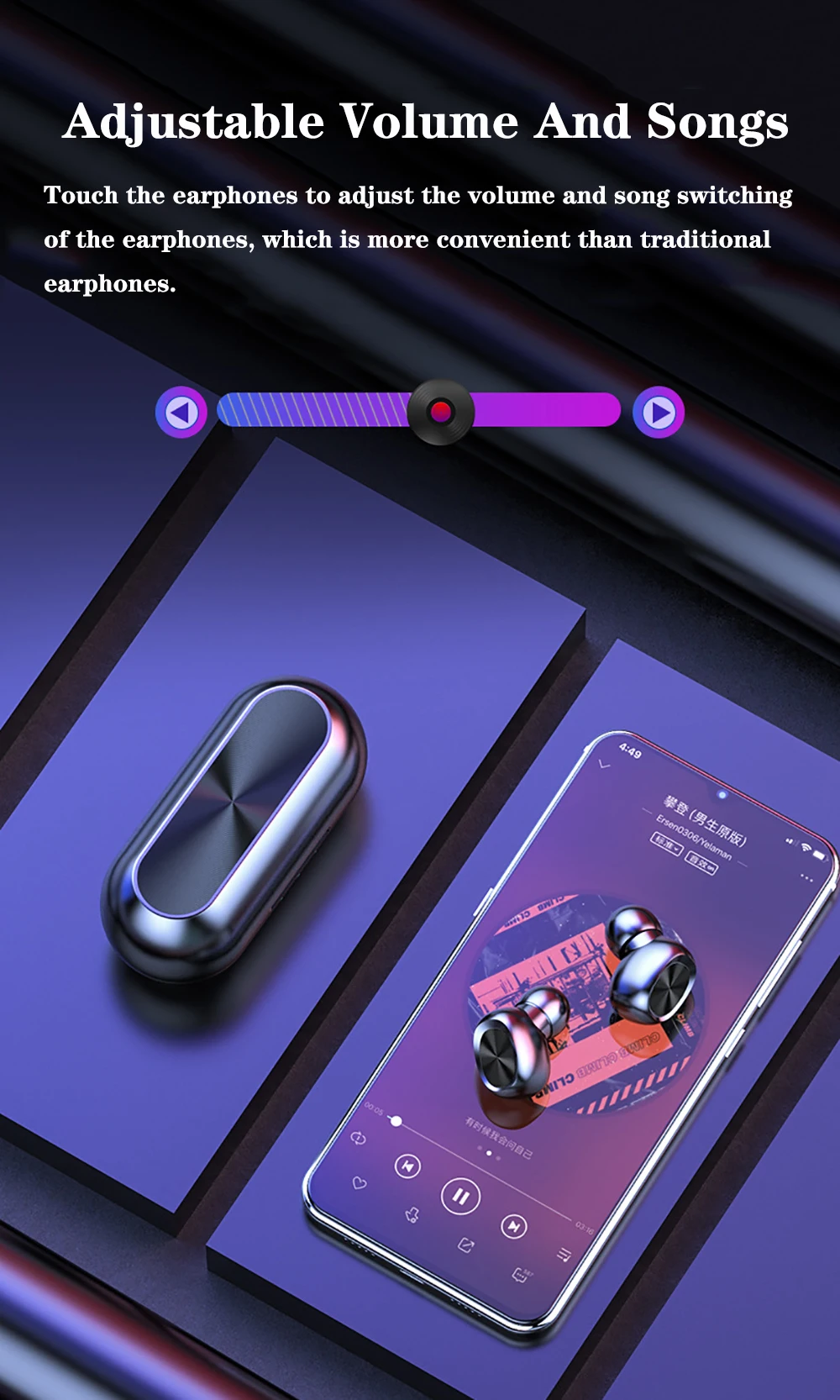 TWS Bluetooth наушники, беспроводные наушники с беспроводной зарядкой, чехол, 3D стерео звук, IPX5, водонепроницаемый чехол для зарядки