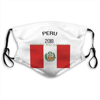 

Face Mask Peru Flag Russia World Match Cup Newest Design Fans Footballer Newwashable Half Face For Men Women Ladies Diy Masks