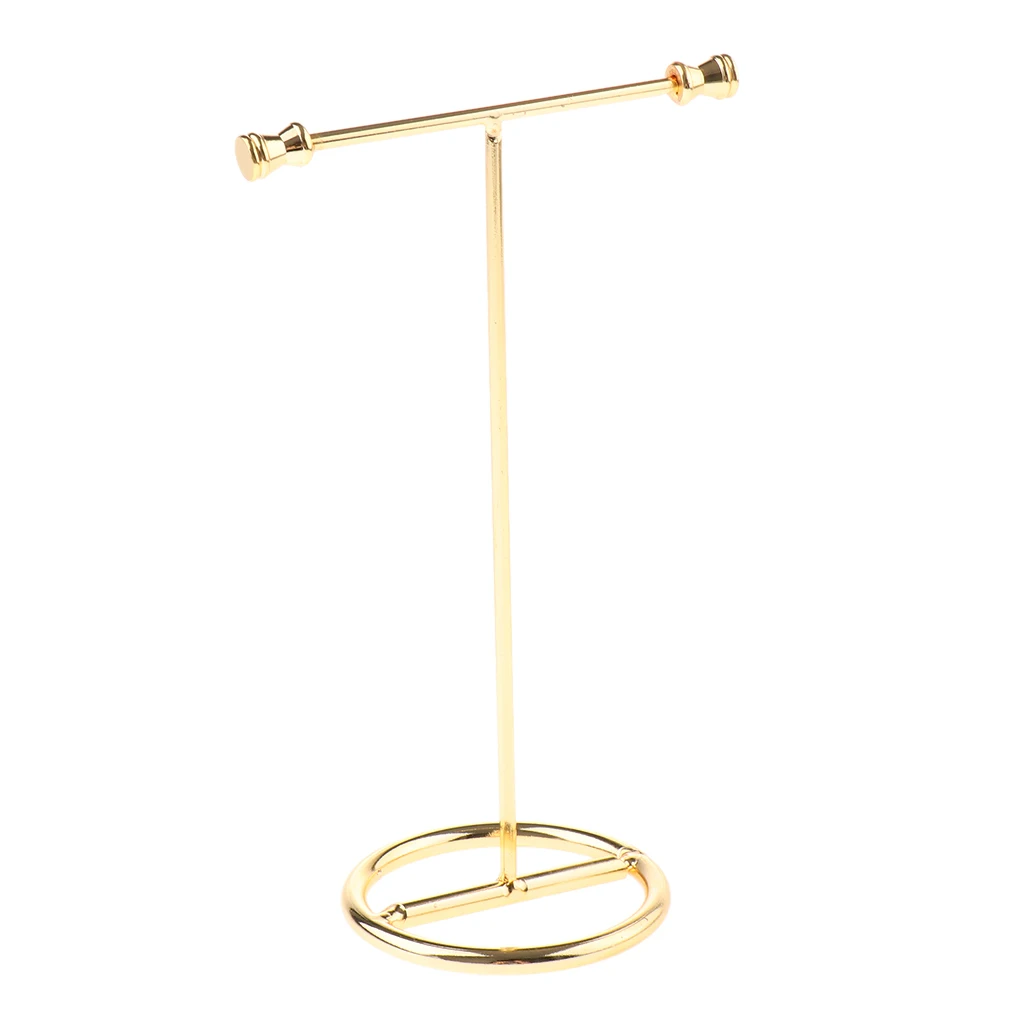 Jewelry Display Stand Show Rack Metal Alloy Gold Earring Rack Hanging Jewelry Rack for Earrings Necklace Jewelry Storage 