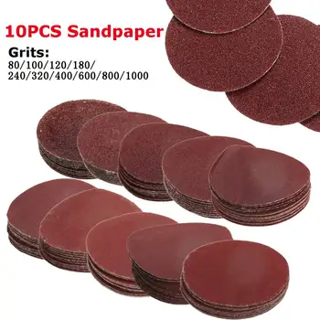 

10Pcs/Set 80-1000 Grits 2inch 50mm Polishing Pad Sander Paper Sandpaper Sanding Discs Buffing Wheel Loop Sanding