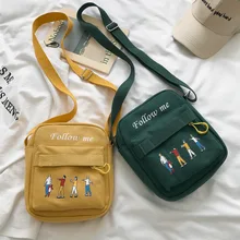 INS Super Fire Холщовая Сумка женская новая стильная Студенческая симпатичная мультяшная сумка через плечо в японском стиле в стиле Харадзюку