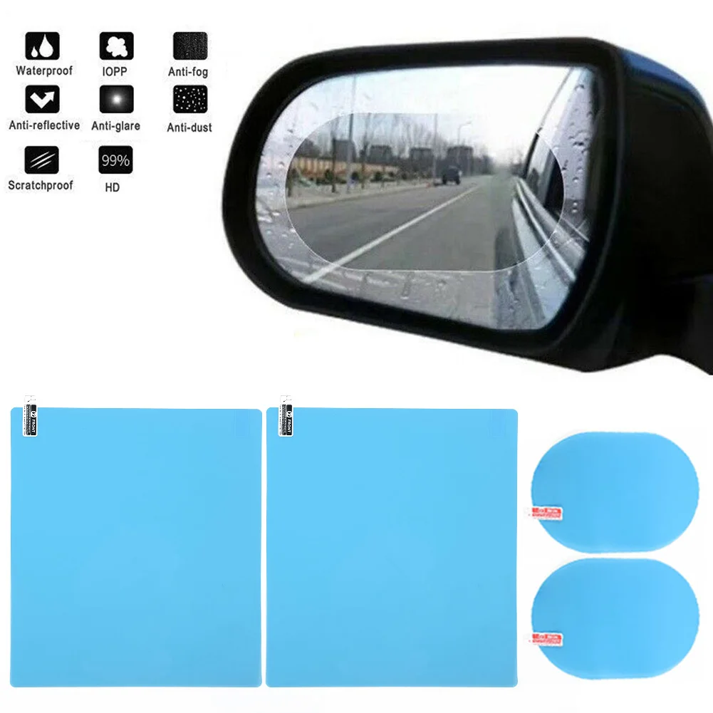 

Multi-functional 4Pcs/set Car Side Window Protective Anti-fog Film Anti-glare Anti-fog Membrane Rainproof Waterproof 2020 New