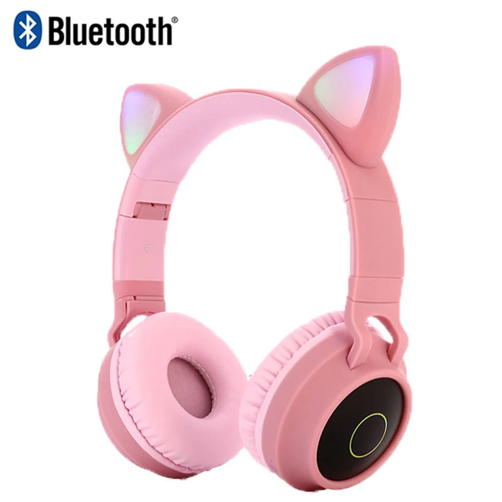 Wireless Bluetooth Gaming Headsets Big Headphones with Light Mic Stereo Earphones Deep Bass for PC Computer Gamer Laptop PS4