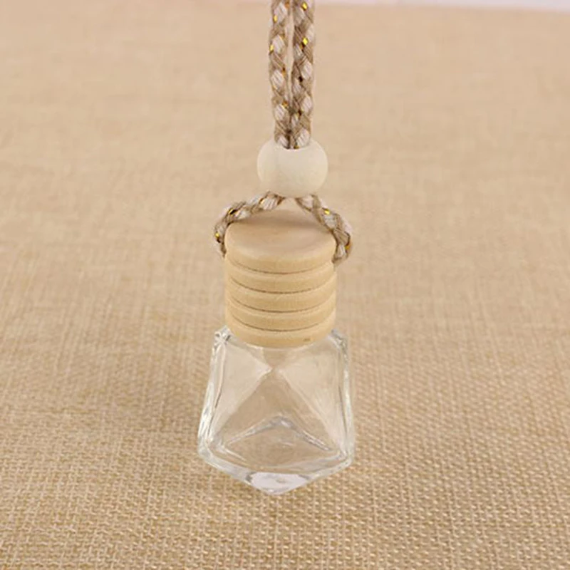 Best Prezzo Di Vetro Auto Diffusore Bottiglie Tappo In Legno Di Plastica Punta Di Profumo Bottiglie Di Profumo Di Vendita Calda 6Ml Vuoto Auto Appeso 