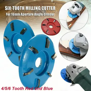 

6-Teeth Wood Carving Disc Milling Cutter for 16mm Aperture Angle Grinder Part