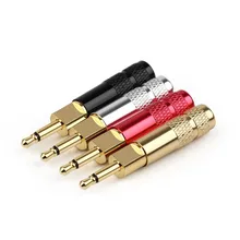 2 5mm Adapter Mini Jack 2 5mm Headphone Jack For HD700 he400i he1000 Earphone Audio Connector Mono Copper Gold Plated