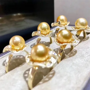 

Luxury Pearl Rings Settings S925 Sterling Silver Pearl Rings Findings Women DIY Handmade Rings Accessory Components No Pearl