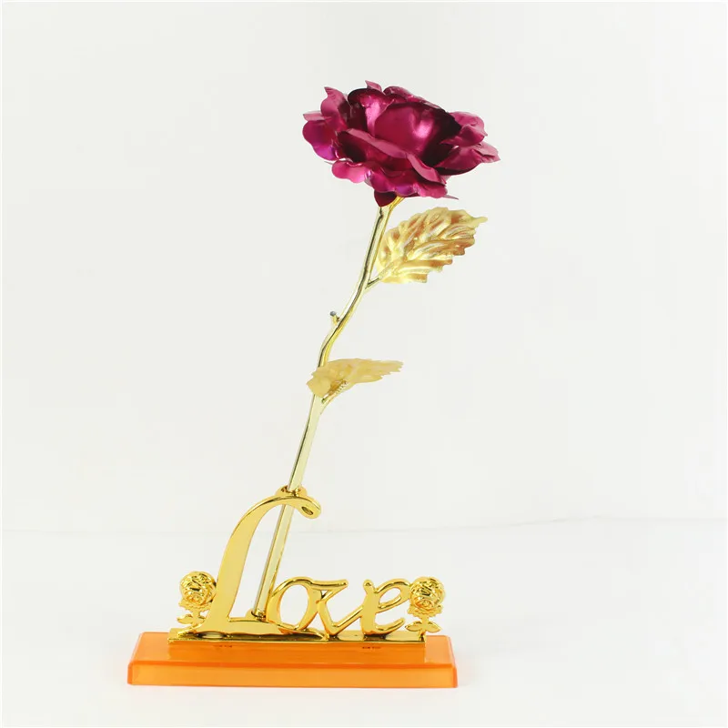 Eternal 24K Gold Foil Rose - Luxurious Artificial Flower Gift for Weddings and Valentine’s Day Decor