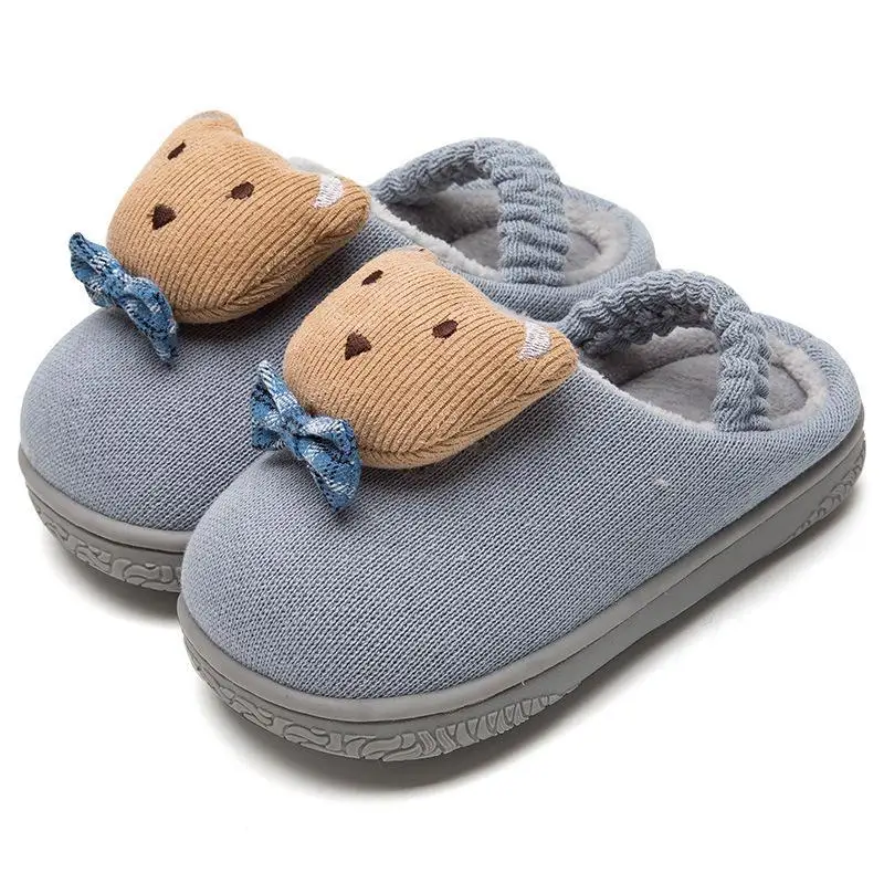 Winter Children Cotton Shoes Kids Home Slippers Boy And Girl Baby Cute Cartoon Warm Shoes Boys Girls Thickening Kids Slippers