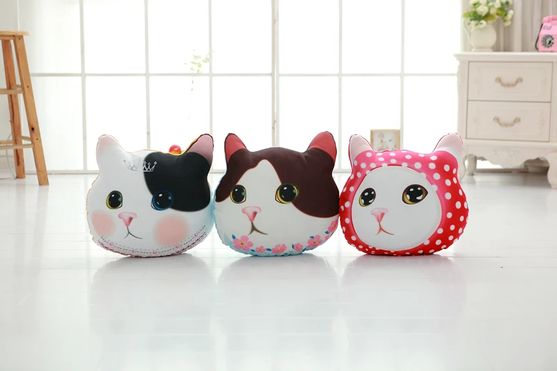 Прямая поставка Peluches Kitty чучело животное милый котенок плюшевая игрушечная кошка подушка мягкая игрушка подушка домашний декор для детей Подарки для детей