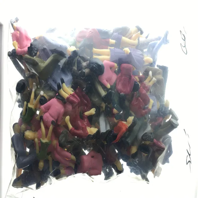 New Hot Sale N Scale Mini Abs Figure Dolls Architectural Sand Table Material Model Background Diorama Character Posture 5