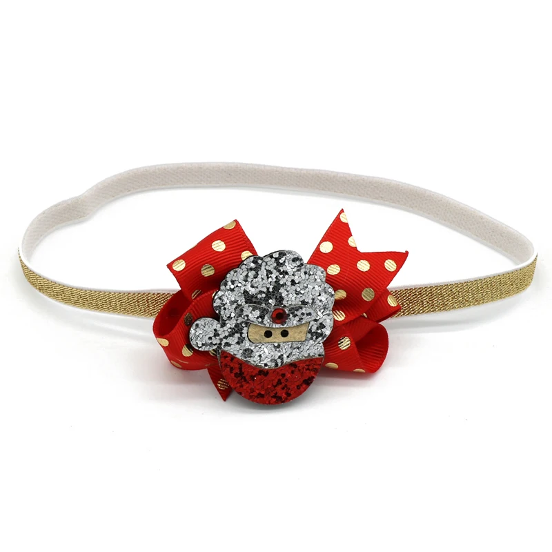 Santa Claus Headband 1 шт., аксессуары для рождественской вечеринки, аксессуары для волос, заколки для волос Санта-Клауса, снеговика, заколки для волос, повязки на голову для детей - Цвет: Santa Claus Headband