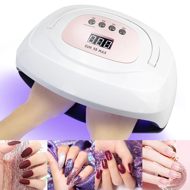 Lampada UV LED per asciugare le unghie uso portatile per entrambe le mani  con sensore automatico intelligente essiccatore luce di calore per Gel per  smalto per unghie Manicure - AliExpress