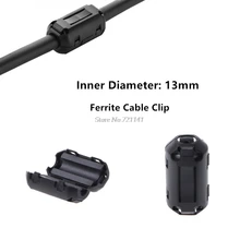 13 мм ферритовый сердечник кольцо дроссель бисера RFI EMI подавитель шума Фильтр для шнура питания USB кабель антенна Аудио Кабель