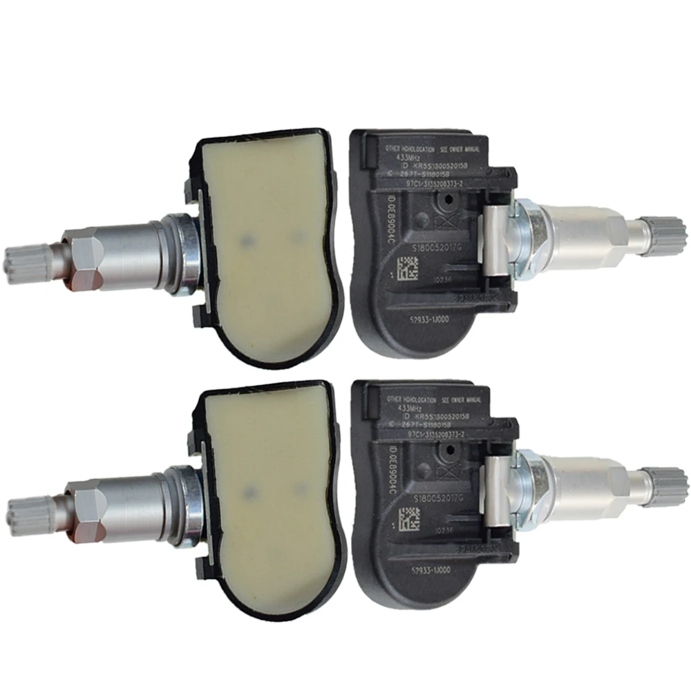 4 шт. 52933-1J000 529331J000 автомобильный TPMS датчик давления в шинах датчик системы для Kia Venga Optima hyundai I20 433 МГц
