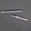 Hot Sale 1pc Five Models Optional Purple+Silver Handle Pure Animal Hair Nail Art Pen Pedicure Tool Acrylic Nail Brushes 4