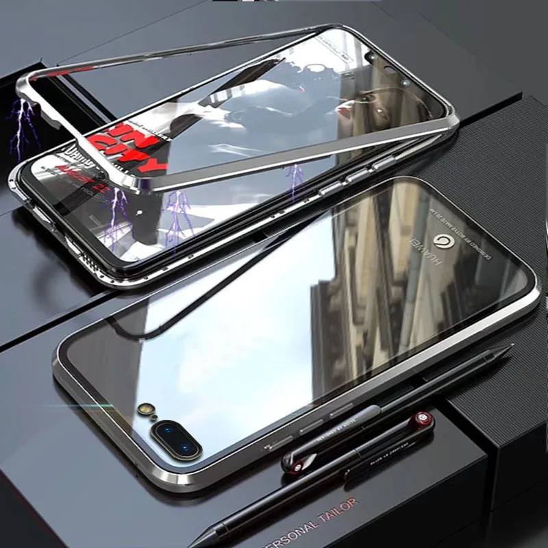 Чехол YonLinTan i для Apple Iphone 7 8 Plus 7Plus Iphone7 металлические чехлы с магнитной оправой и