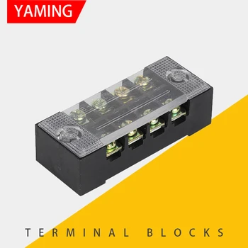 

YM024 Terminal plastic wire connector 15A 600V 4P combined terminal block connector 8 screws terminator terminales