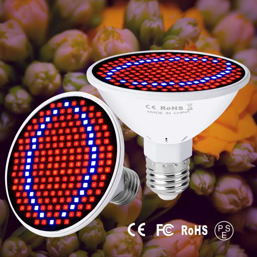 

LED Grow Light Bulb E27 Full Spectrum LED Lights 6W 15W 20W Red Blue LED Plant Growth Light for Indoor Plants Plant Seedlings