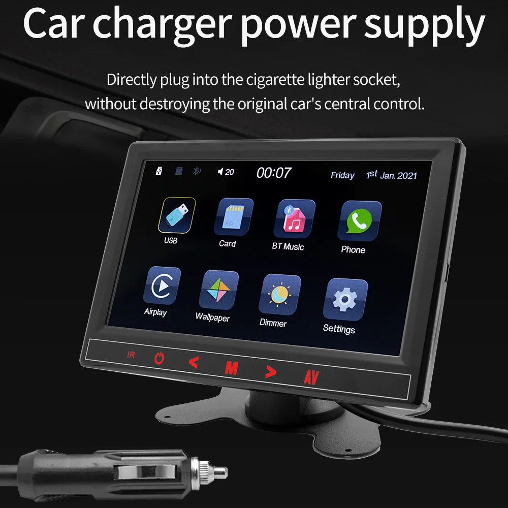 Pro BT 5.0 radio 7 &quotHD autoradio multimedia player 2din touch screen car audio MP5 Bluetooth TF USB FM camera | Автомобили и
