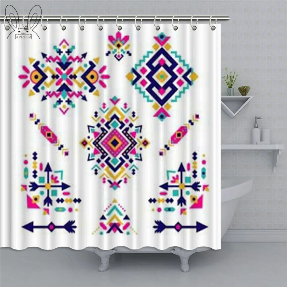 Занавеска для душа Aztec Ikat в этническом стиле традиционный этнический Этнический