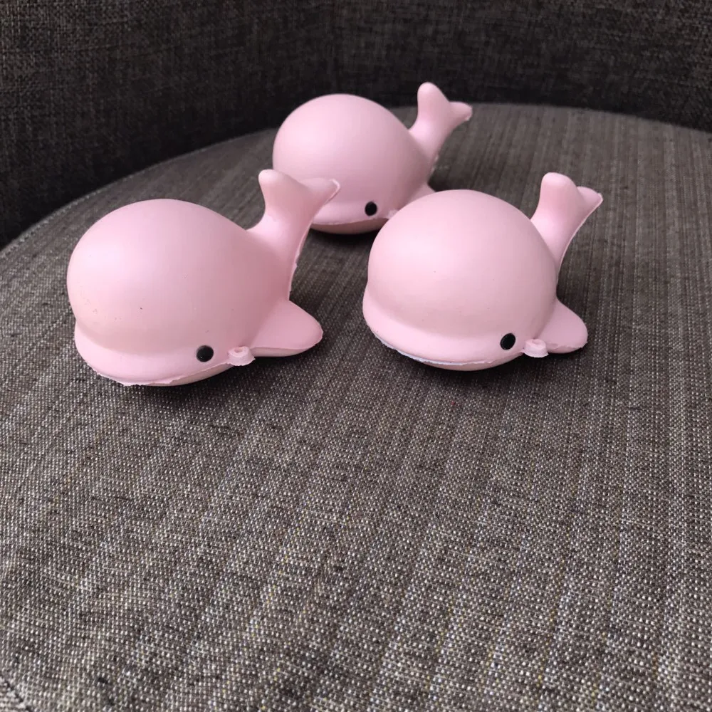 Kawaii Squishies маленький кит мягкий медленно поднимающийся сжимающий мягкие детские игрушки Мобильные Подвески с ремешками для телефона подарки коллекции