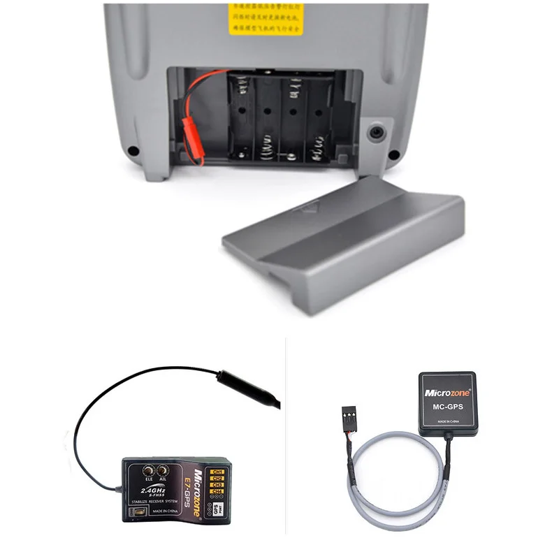  MicroZone MC E7S E7V 24G 7CH Controller Sender mit E7 Empfänger Mc-GPS Radio System für SU27 RC flu