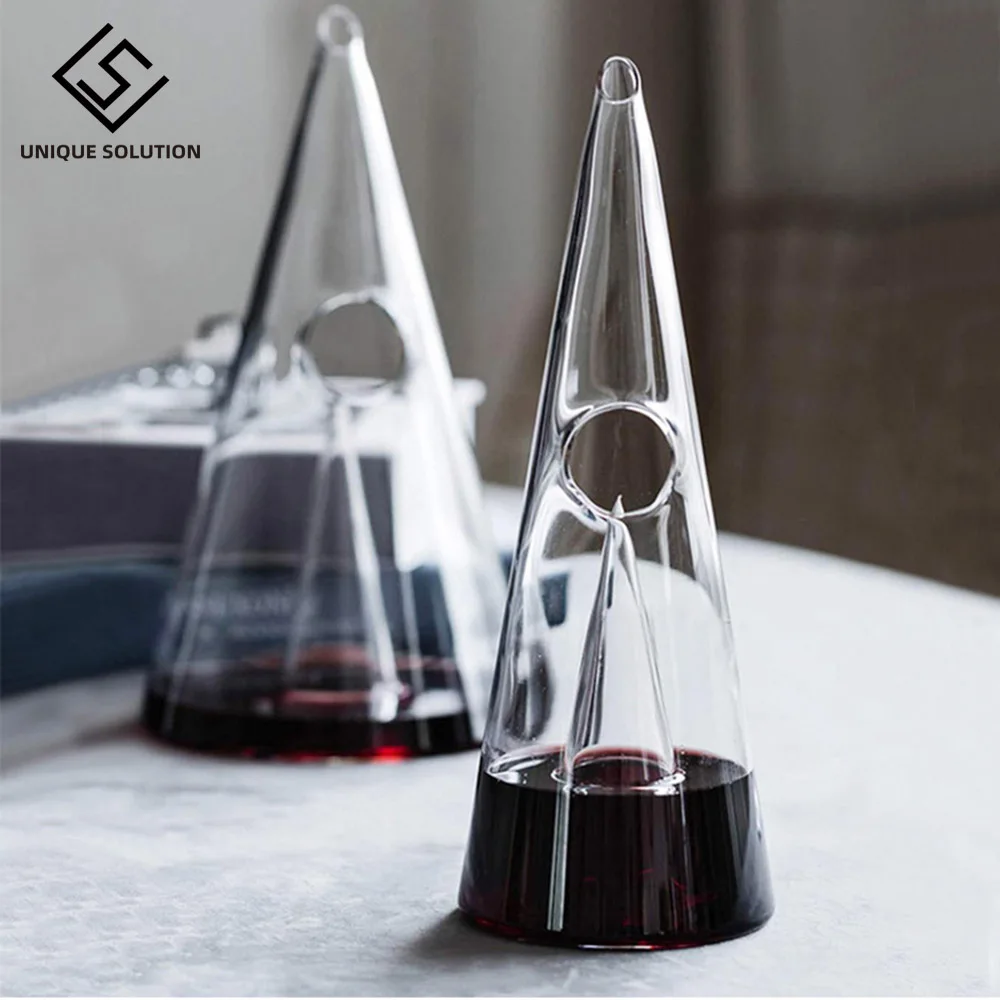 Copo de Vinho Feito à Mão Decanter Rápido Cachoeira Pirâmide Uísque Separado Divisor Acessórios Vinho Barra Ferramentas - Imagem 5