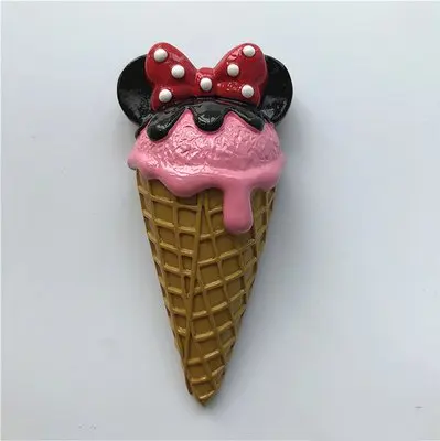 3d стерео мороженое конус мультяшный магнит на холодильник милая бумага сообщение паста украшение на холодильник сладкий ребенок дети как