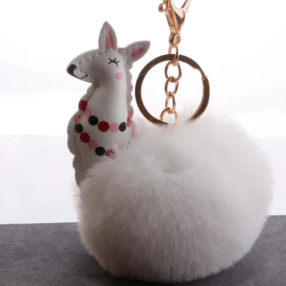 Подвеска с мультяшным маленьким пушистым шариком, новая стильная маленькая овечка из искусственной кожи, модная женская сумка в Корейском стиле