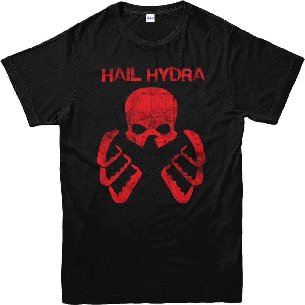

Printed T Shirts Online Popular Men Short Sleeve Agents Of Shield Hail Hydra O Neck Tall T Shirt