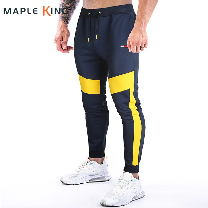 Fashion Pants Men Designer Sweatpants Embroidery Stitching Color Going Out  Pants Joggers Mens Navy Grey Tracksuit Gyms Trousers|Casual Pants| -  AliExpress