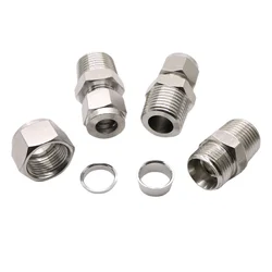free shipping Stainless Steel Pipe and Fitting 304 SS Pipe Fitting Tube DSJ-M,YDF-LOK,LOK-Fittings Ferrule connector