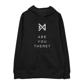 

Kpop MONSTA X TAKE.1 ARE YOU THERE Album Hoodie Casual Loose Hooded Pullover Printed Long Sleeve Sweatshirts WY849
