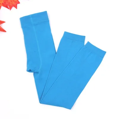 Вельветовые детские штаны зимние леггинсы для девочек теплые леггинсы для детей, брюки ярких цветов для девочек леггинсы для детей возрастом от 3 до 9 лет - Цвет: lake blue