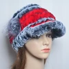 Fashion Lady Real Rex Rabbit Fur Hat Snow Cap Winter Hats for Women Girls Real Fur Knitting Skullies Beanies Natural Fluffy Hat 6