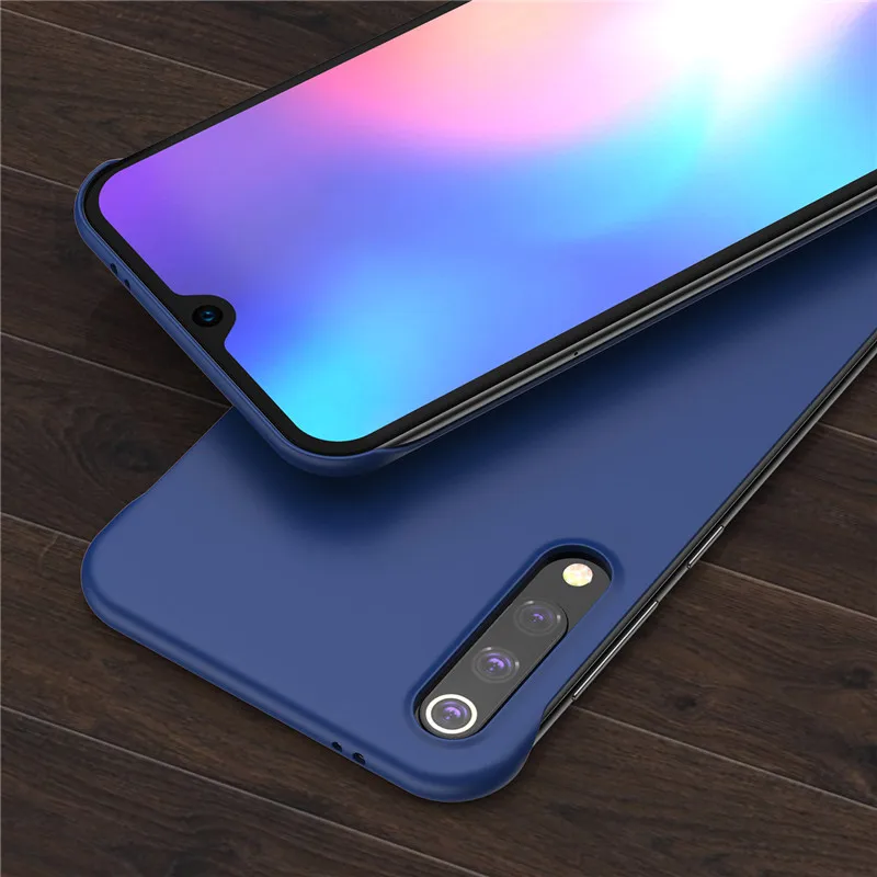 Lovebay тонкий скраб Жесткий PC Бескаркасный чехол для телефона для Xiaomi Mi9 Mi9 SE карамельный цвет матовый чехол для Redmi K20 задний Чехол без полей - Цвет: Тёмно-синий