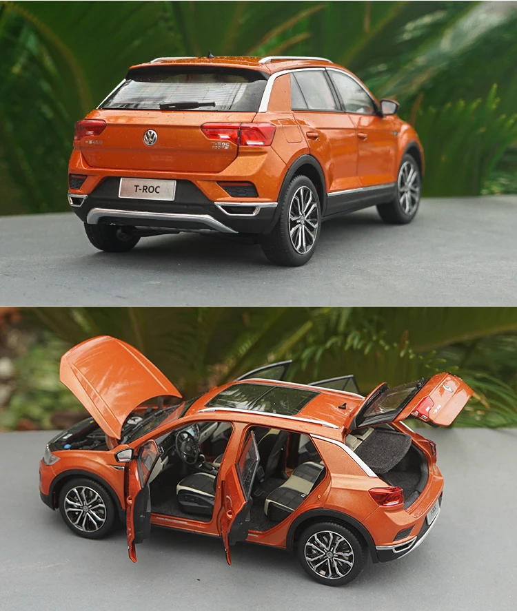 1:18 VW T-ROC внедорожник литая модель автомобиля игрушки Металлическая Модель автомобиля оригинальная коробка