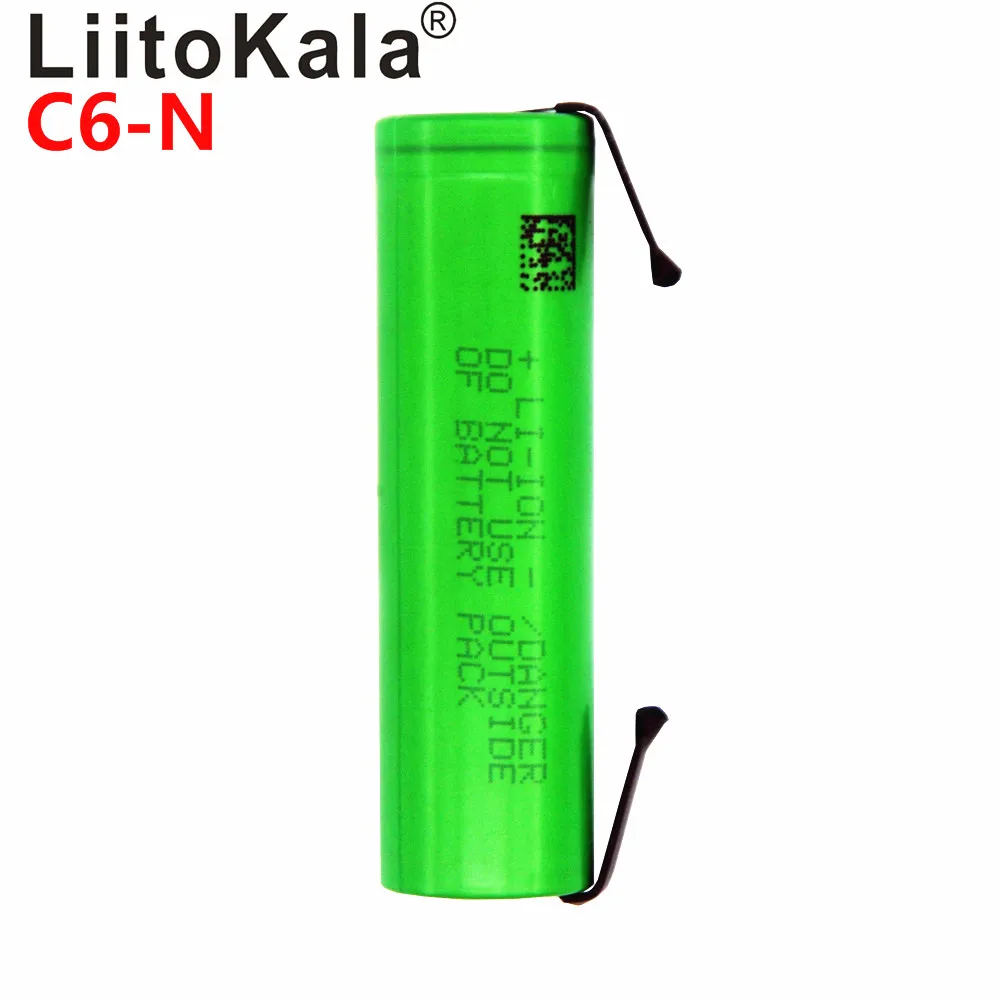 Литий-ионный аккумулятор LiitoKala VTC6 3 7 В 3000 мА · ч 18650 30 А разряд для US18650VTC6