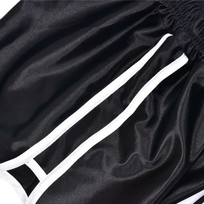 New Large Size Short Slim Smooth Sport Gym Short Solid Color Loose Comfortable Short